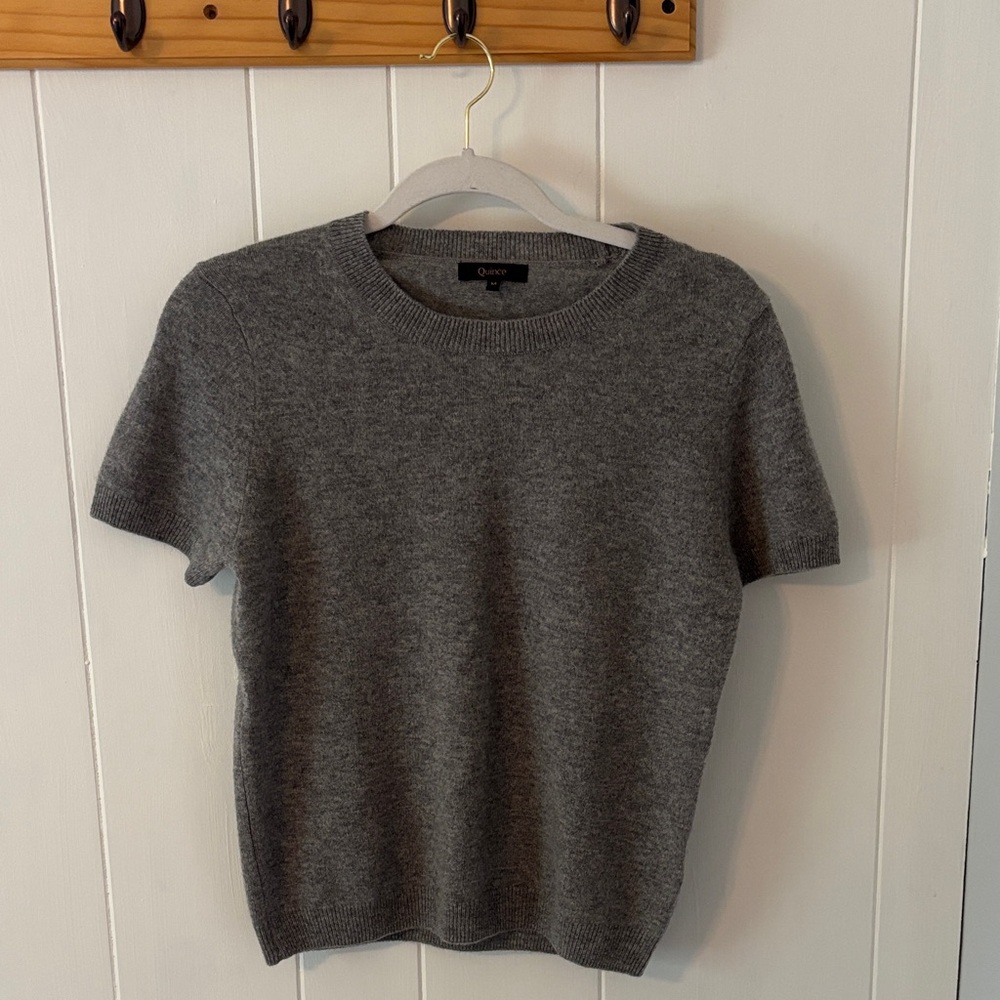 Quince cashmere Short Sleeve Sweater tee